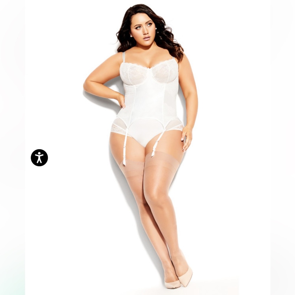 NWT City Chic Underwire Bustier 38 DD / DDD